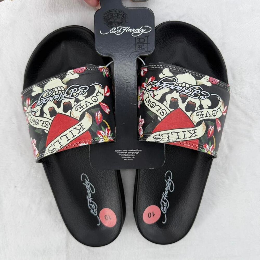 Ed Hardy Sandals (Size 10)